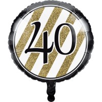 Palloncino foil magico 40 ° compleanno 46 cm