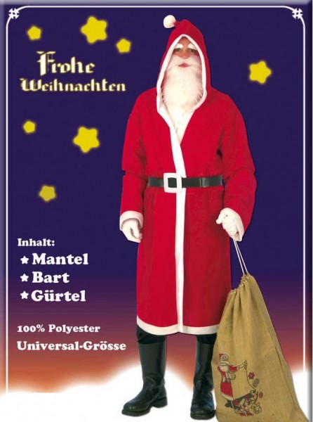 Zestaw kostiumów Świętego Mikołaja, 3 elementy