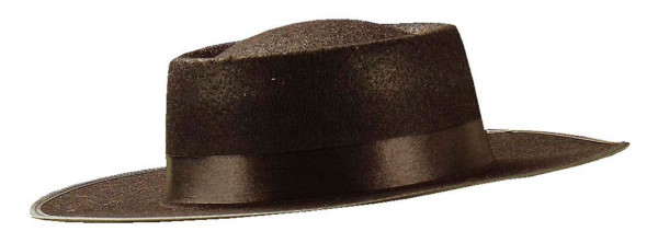 Czarny filcowy kapelusz El Gaucho