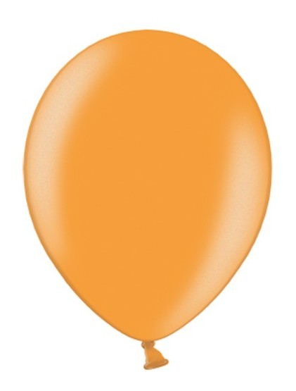 100 palloncini arancione cielo metallizzato