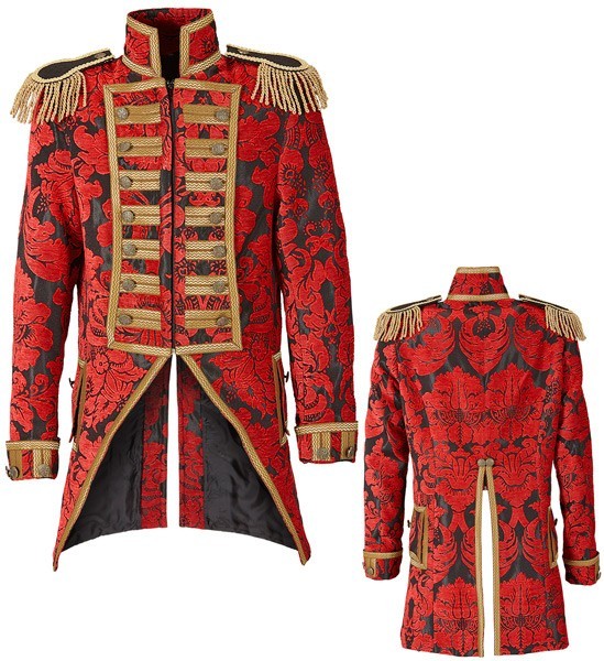 Venetian men's tailcoat Santo red 3