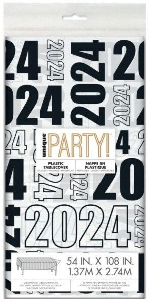 Tablecloth 2024 Party On 2.74m x 1.37m