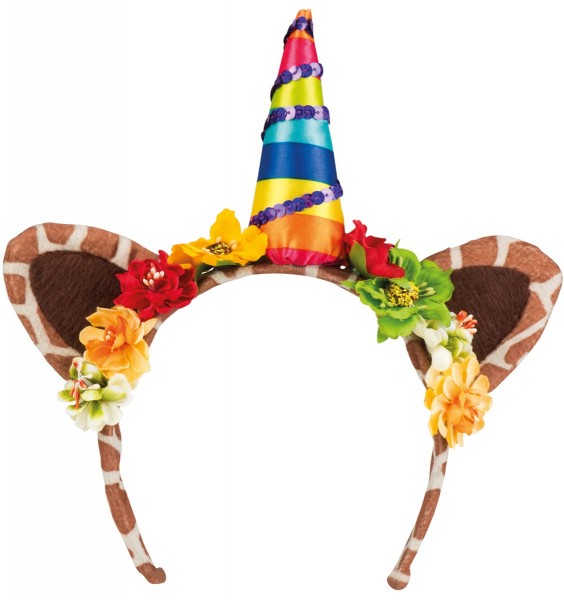 Headband with colorful unicorn decoration 2