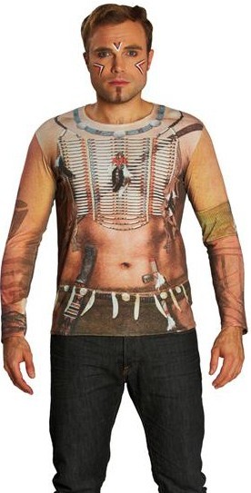 Camisa de nativo americano para la parte superior del cuerpo