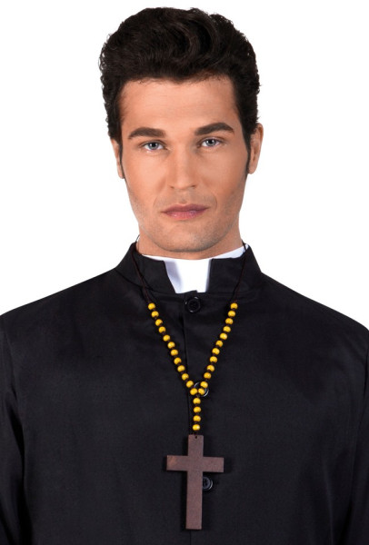 Priester Holzkreuz Halskette