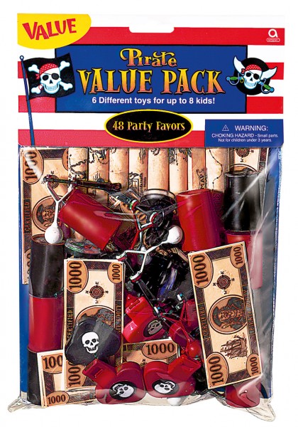 Piraten Party Abenteuerliche Schatzsuche Spielzeug Mix 48-Teilig