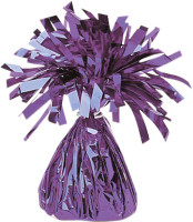 Fringed cone balloon weight in purple