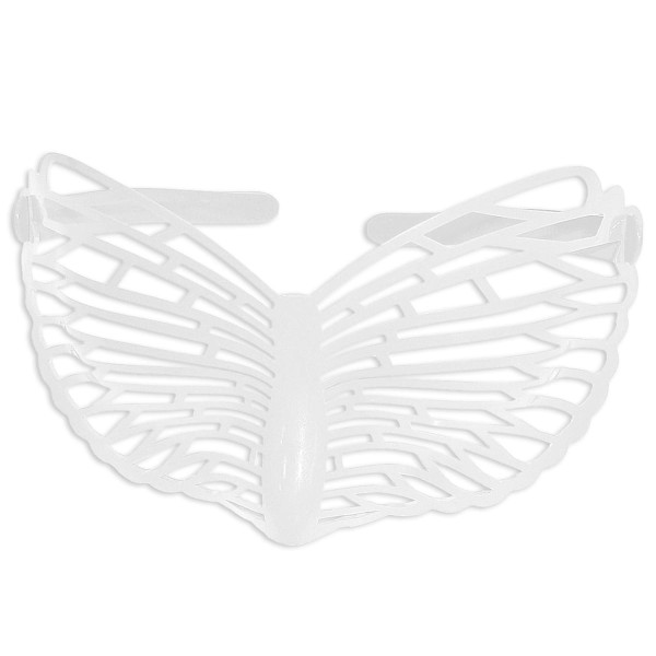 Festglas hvid sommerfugl