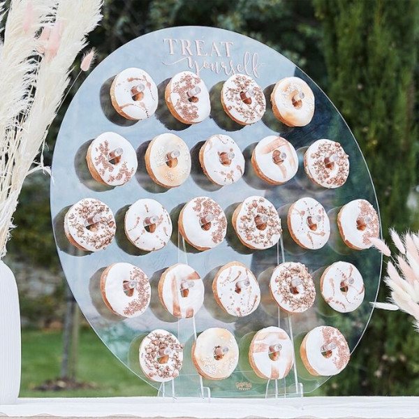Country Wedding Donut Wall