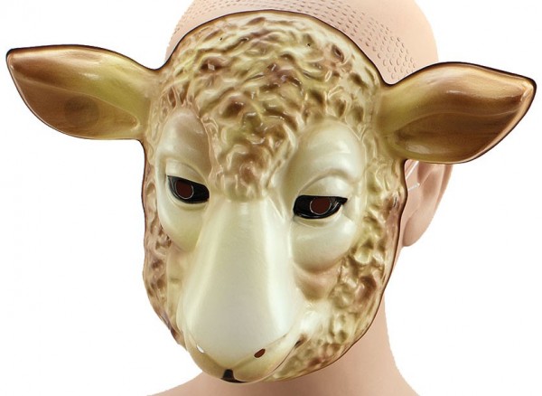 Máscara de animal de cordero