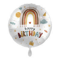 Oversigt: Folienballon Boho Birthday 45cm
