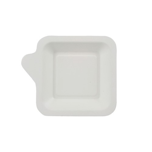 50 sugar cane finger food plates with white handles