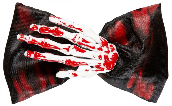Bloodstained fly skeleton hand