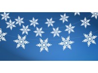 Preview: Garland snowflakes 155cm