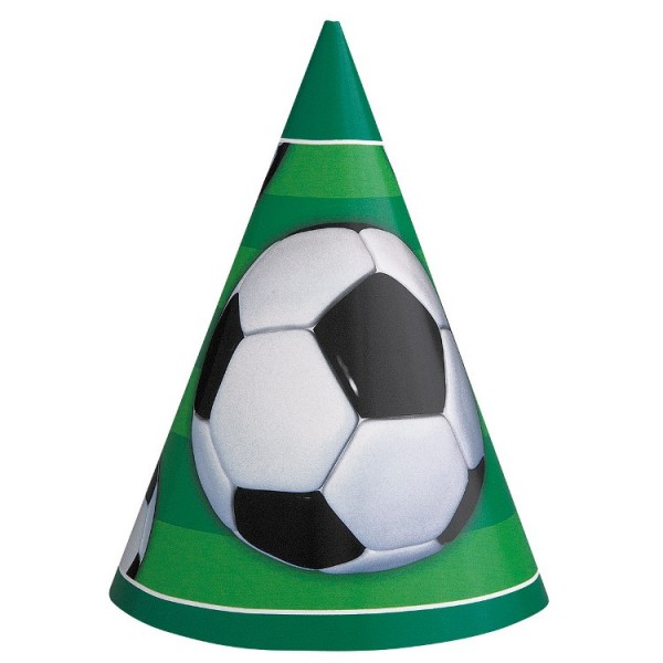 8 gorras de fiesta de fútbol equipo de fútbol