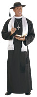 Sort præst kostume