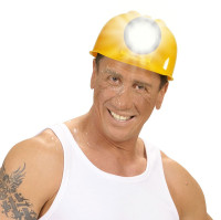 Ulli Bauarbeiter Helm mit echter Leuchte