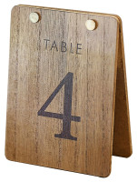 Preview: 12 table numbers Rustic Romance 1-12