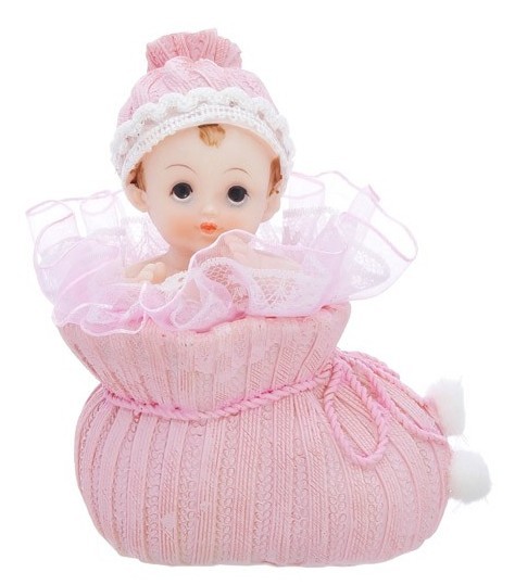 Babygirl dans la figurine de décoration de gâteau de chaussure 10,5 cm