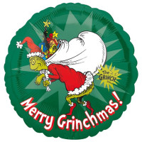 Vista previa: Globo foil Merry Grinchmas 46cm