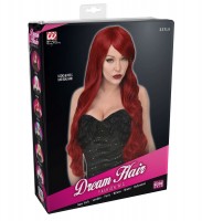Widok: Czerwona peruka z długimi włosami Kayla