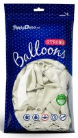 50 Partystar Luftballons weiß 30cm