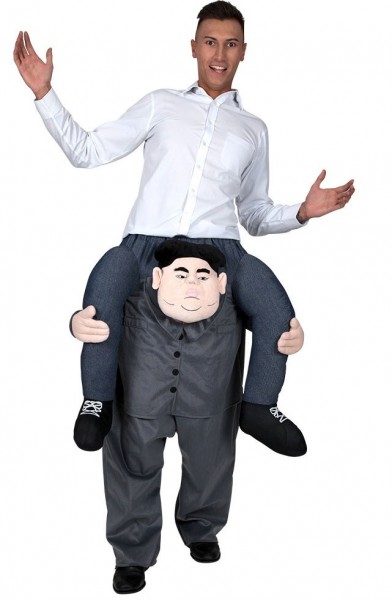 Piggyback dictator costume for adults