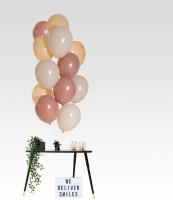 Widok: 12 Balonowy mix różu morelowego 33cm