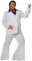 Aperçu: Disco Fever Party Suit Années 70 en Blanc