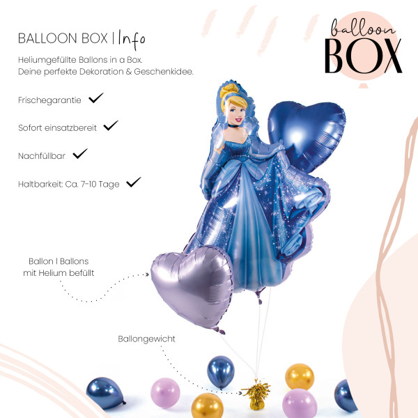 XL Heliumballon in der Box 3-teiliges Set Cinderella 3