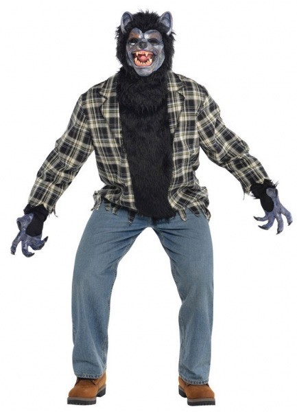 Costume d'homme de loup-garou en colère
