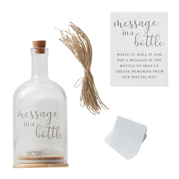 Gästebuch Message in a Bottle Set 3