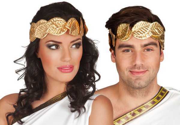 Gold leaf headdress for women and men