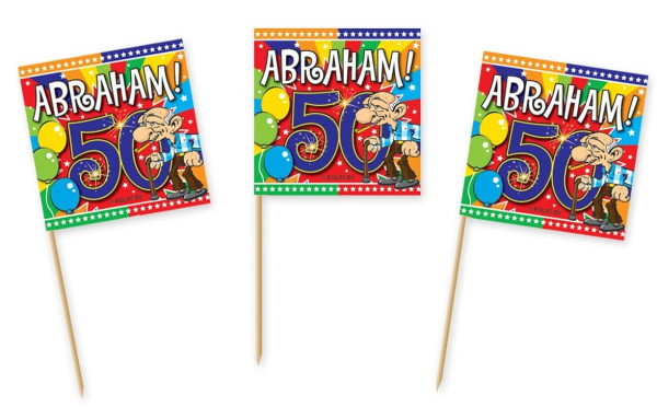 50 spiedini di festa per il 50 ° compleanno di Abraham