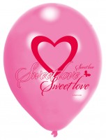 Vorschau: 6 Sweet Love Luftballons 23cm