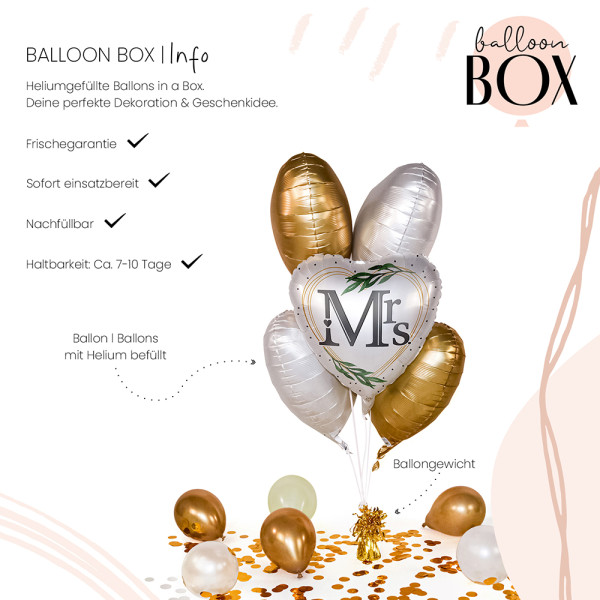 Heliumballon in der Box Mrs. 3