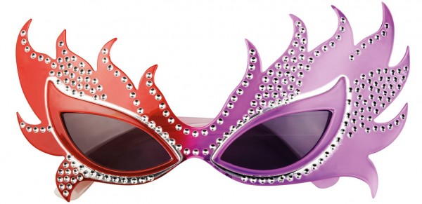 Gafas con purpurina Freaky Drag Queen 2
