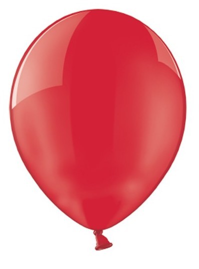 100 ballonger körsbärsröd blank 12cm
