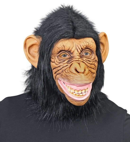 Chimpanzee latex full head mask