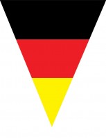 Tyskland flaggvimpel kedja 5m