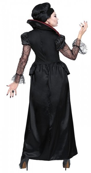 Black Widow Elegant Gothic Hexe Vampir Erwachsene Halloween Kostüm 