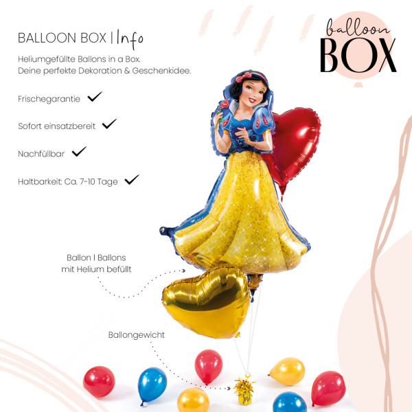 XL Heliumballon in der Box 3-teiliges Set Schneewittchen 3