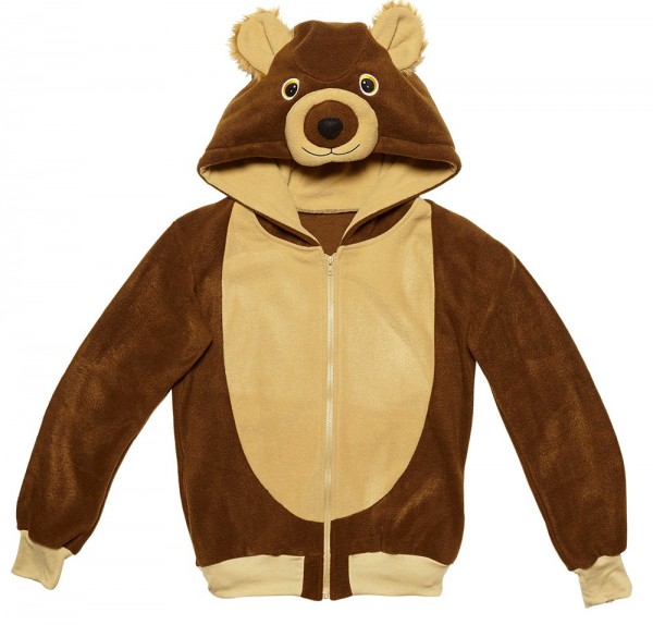 Plush teddy bear unisex costume jacket 2