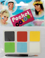Pocket make-up palette 6 colors