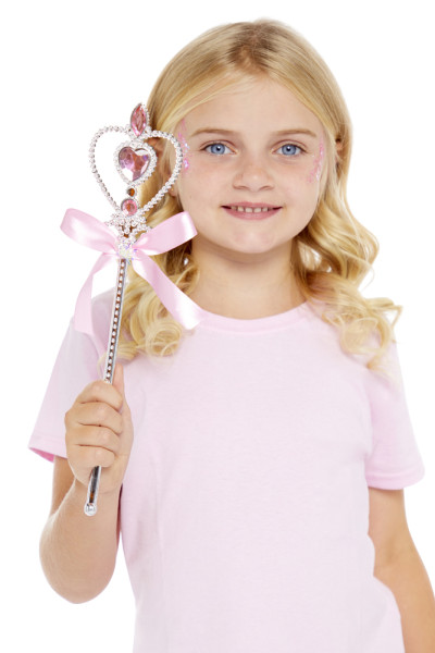 Heart scepter pink