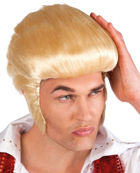 Elwis blond wig for men