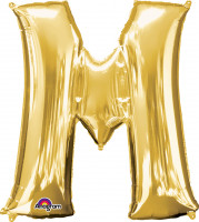 Buchstaben Folienballon M gold 83cm