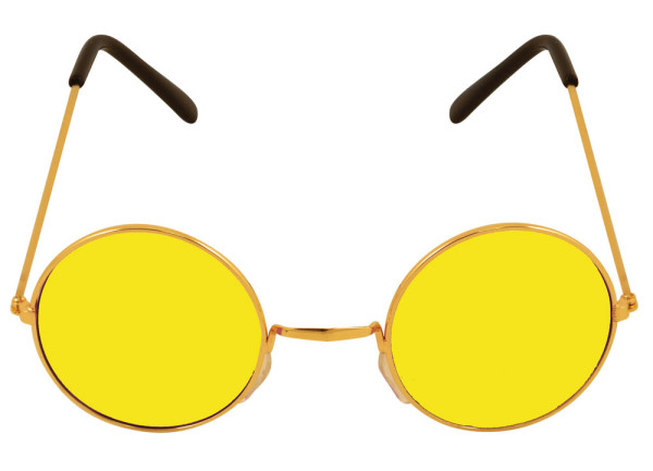 Okulary Lennon złoto-żółte