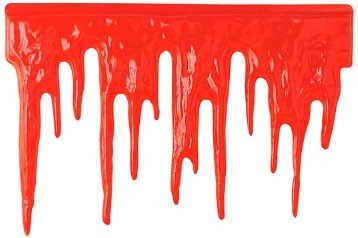Décoration de sang dégoulinant 60 x 40 cm