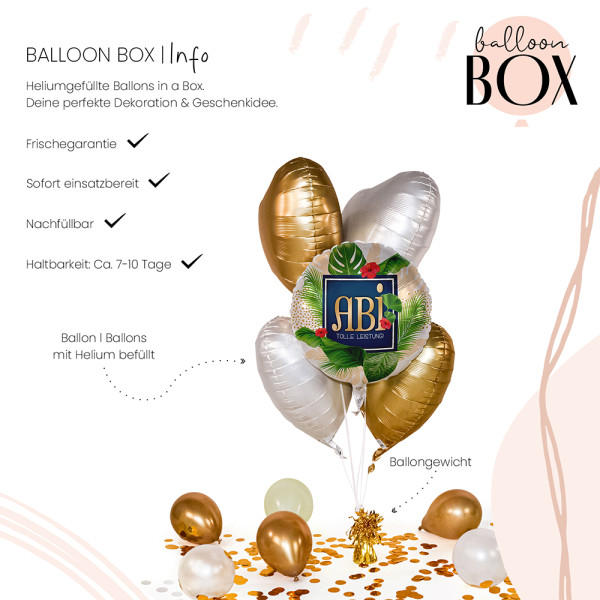 Heliumballon in der Box ABI Karibik 2